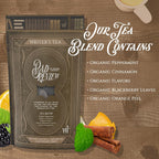 Writer's Tea Bad Review - Calming Tea - Peppermint, Cinnamon, Flavors, Blackberry Leaves, and Orange Peel Tea Blend - Caffeine Free - 20 Woven Sachets