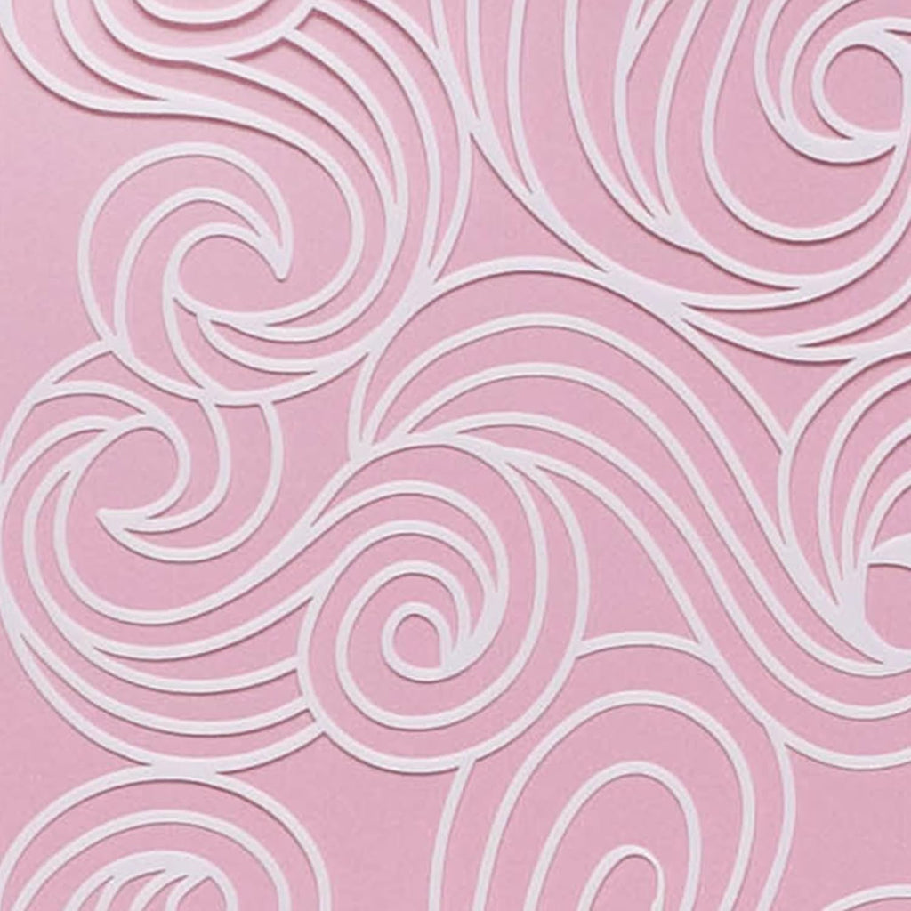 Cake Stencil - Seamless Delicate Pattern for Decorating Tall Double Barrel Cake to Use with Buttercream, Royal Icing, Ganache, Paint, Airbrush (Andra)