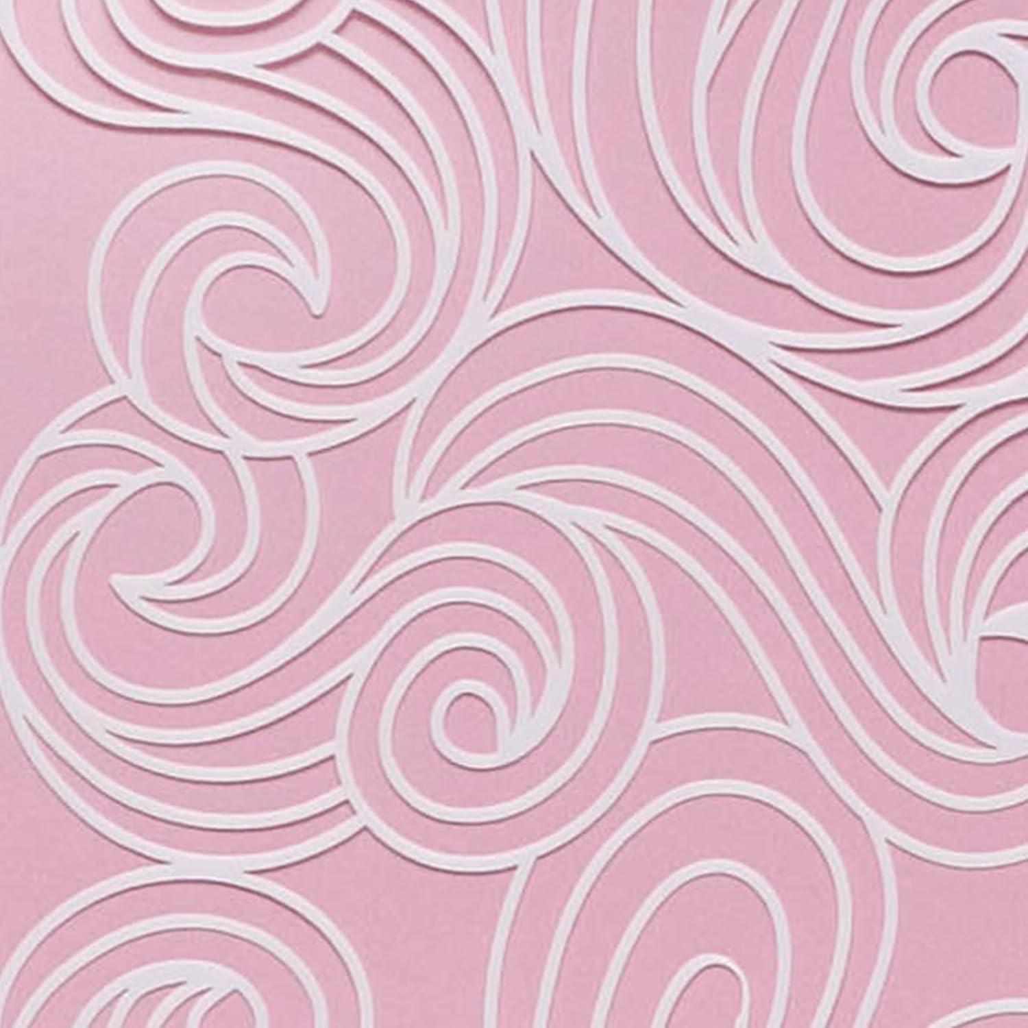 Cake Stencil - Seamless Delicate Pattern for Decorating Tall Double Barrel Cake to Use with Buttercream, Royal Icing, Ganache, Paint, Airbrush (Andra)