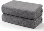 HOMEXCEL Car Drying Towels, 2 Pack Professional Microfiber Towels for Cars, Scratch-Free, Highly Absorbent Drying Towel for Cars, SUVs, RVs, Trucks, and Boats, 35 x 25 inch, Grey