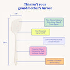 GIR: Get It Right Silicone Spatula Turner - Mini 11 In Sprinkles - Seamless One-Piece Nonstick Heat-Resistant Rubber Spatula for Cooking & Baking - Dishwasher-Friendly Kitchen Utensil