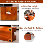 Espresso Tamping Station - 8 in 1 Espresso Coffee Organizer for Storage 51/53/54/58MM Espresso Tamper, Distributor, Portafilter & Puck Screen Accessories, Wooden Tamper Station