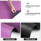 Dish Drying Mat for Kitchen Counter | Coffee Bar Mat for Countertops | Heat Resistant Drainer Mat with Non-slip Rubber Backed | Hide Stain Kitchen Absorbent Draining Mat | Purple 16"x24"