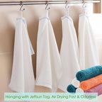 Dish Cloths 6 Pack, 10x14 inch Small Kitchen Washcloths for Washing Dishes, Lint Free Fast Dry Reusable Cleaning Cloth, Ultra Soft & Scratch Free Terry Dish Rag, Easy to Rinse White Dishcloths