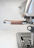 LILQ 54mm Naked Bottomless Portafilter Compatible with Breville Barista Express, Barista Pro, Bambino, and More – 18-20g basket included (WalnutV2Fusion, 54mm)