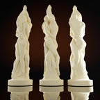 Couple Resin Mold Couple Portrait Silicone Wave Spiral Candle Mold - Silicone Resin Casting Molds for Candle & Resin & Soap Craft Supplies