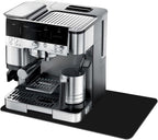 Espresso Coffee Mat for Ninja Luxe Cafe Accessories Breville Espresso Machine Accessories, 12x19 Inch Coffee Bar Mat for Countertop for Ninja Coffee Maker, Black