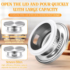 Nuogo 2 Pack 2 Liters/68 oz Square Glass Pitcher with Lid Spout Handle Water Pitcher Borosilicate Glass Carafe for Tea and Coffee Beverage Serveware Milk Water Juice Jug for Hot/Cold Drinks with Brush