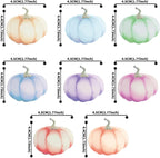 40Pcs Edible Pumpkin Cupcake Toppers Autumn Thanksgiving Theme Party Wafer Paper Color Pumpkin Cupcake Toppers Baby Gender Reveal Party Supplies