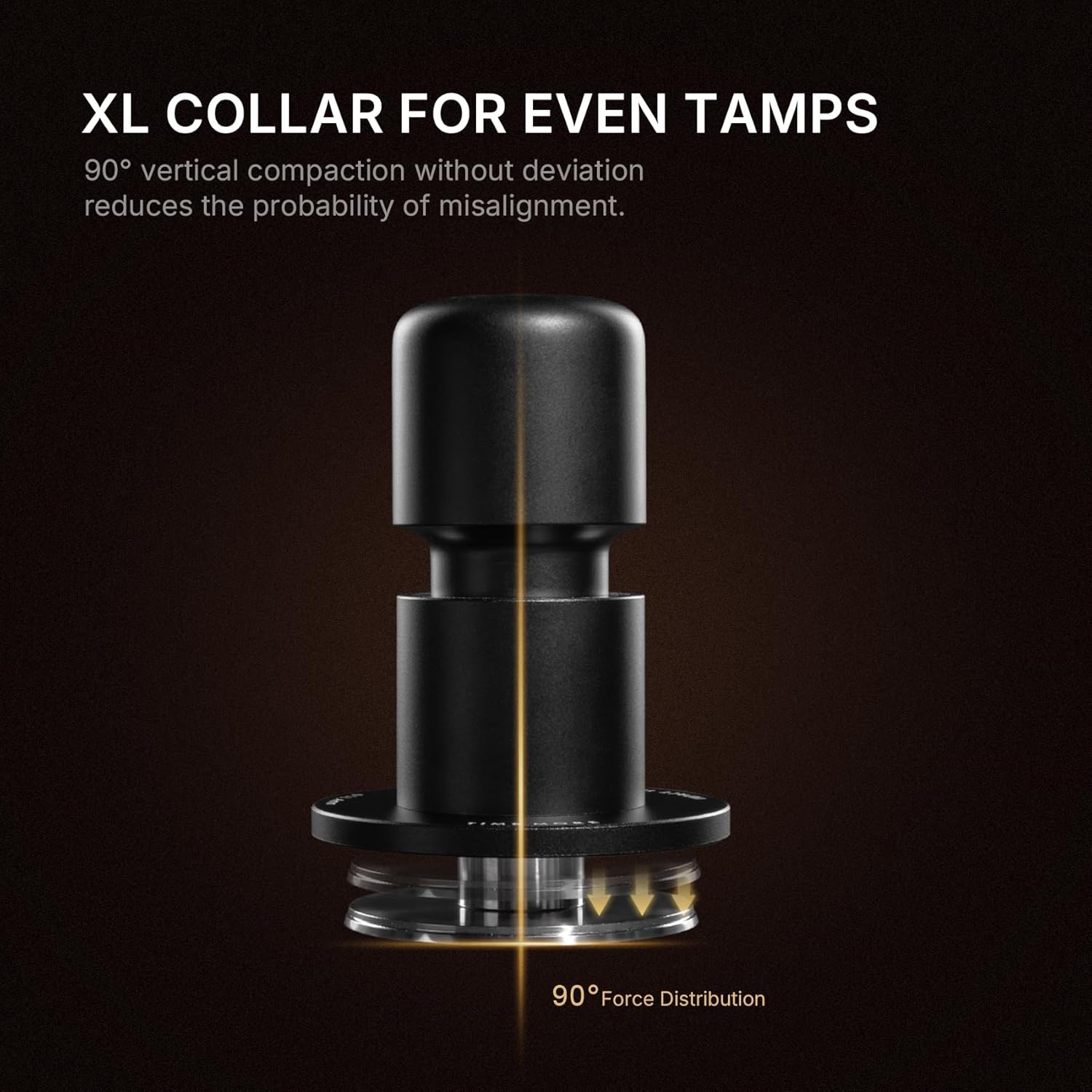 TIMEMORE 58mm Espresso Tamper - Stainless Steel & Aluminum Impulse Impact Coffee Accessories with Sound Feedback for Barista, Spring-Loaded Hand Tamper Tool Fits 58mm Portafilter (4 Springs Included)