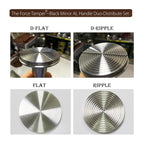 The Force Tamper Automatic Impact Adjustable Constant Pressure and Autoleveling Coffee Tamper Black Mirror Jellyfish AL Handle Set Pro (Duo-Distribute Set, 58.50mm)