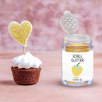 Gold Edible Glitter Glimmer Powder for Cakes Drinks - Colaele 5 grams Food Grade Luster Dust Metallic Food Decorating Sprinkle Disco Brew Dust for Cake Decorations Wine Beverage Candy Dessert, Vegan