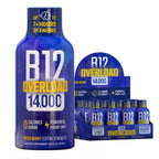 B12 Overload Extra Strength Energy Shot – Mixed Berry – 260mg Caffeine, 14000% B12, Electrolytes – Energy & Vitality Support – Zero Sugar No Calories – Vegan, Kosher, Gluten-Free – 1.93 fl oz, 12-Pack