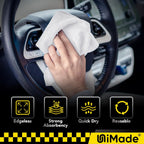 Shop Towels, 240 Pack Commercial Grade Work Rags Microfiber Towel for Cars Cleaning Rags Bulk Detailing Cloth for Automotive Bar Mechanic Restaurant Garage Housekeeping, 11.5"x 11.5", White