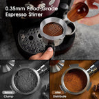 58mm Espresso Accessories Kit, WDT Tool, Dosing Funnel and Puck Screen Set, 316 Stainless Steel Needle Coffee Distribution Stirrer Fits Breville 58 mm Espresso Machines and Portafilter