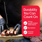 Inspire Black Nitrile Gloves | THE ORIGINAL Quality Black Gloves Disposable Latex Free | 4.5 Cooking