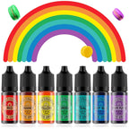 Cherrysea Food Coloring for Cake Decorating Rainbow Edible Food Dye for Baking Royal Icing Cookie Supplies Gluten Free 7x12ml Food Grade Liquid Food Color Kit, 0.4 Fl. Oz/Bottles