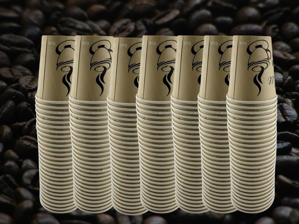Smygoods Disposable Coffee Cups, To Go Paper Hot Cups, Classic Design (6 OZ, 100 Count) For Hot Beverages, Coffee, Tea, Espresso, Cocoa - Vasos Para Cafe