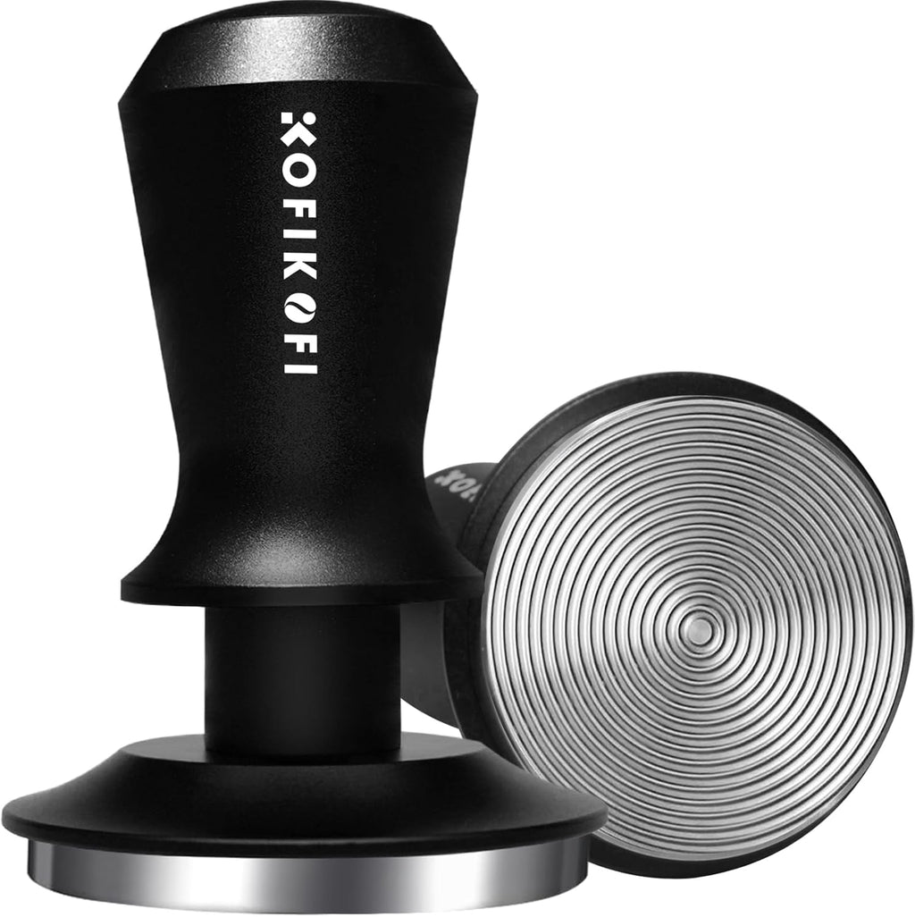 51mm Espresso Tamper, Coffee Tamper with 30lbs Spring Loaded, Barista Espresso Coffee Tamper with Stainless Steel Ripple Base and Aluminum Handle Fits for All 51mm Espresso Machines