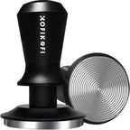 51mm Espresso Tamper, Coffee Tamper with 30lbs Spring Loaded, Barista Espresso Coffee Tamper with Stainless Steel Ripple Base and Aluminum Handle Fits for All 51mm Espresso Machines