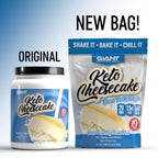 Giant Sports Keto Cheesecake Shake Mix - Delicious Low Carb, Ketogenic Diet Gluten Free Powder Mix - Meal Replacement - Works Great with Almond Milk - New York Style (20 Serving Bag)