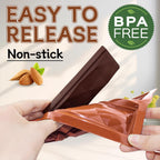 Chocolate Bar Molds 2 Pack,Deep Dubai Pistachio Stuffed Bar Silicone Mold for Making Filling Rhombus Shapes Candy Granola and Pastry Snacks