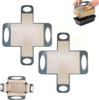 2PCS Reusable Silicone Bread Loaf Pan Liner, Food-Grade Silicone Bread Sling, Sourdough Bread Baking Mat, Loaf Pan Lifters, Non-Stick &Easy Clean Dough Transfer Tool, Fits 9x5 or 1.5lb Loaf Pans,Grey