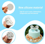 MEMOVAN Marine Theme Silicone Fondant Mold 4pcs Under the Sea Cake Mold Hippocampus Seaweed Sea Fish Crab Coral Conch Sea Shell Silicone Chocolate Mold for DIY Ocean Theme Cake Cookie Chocolate Candy
