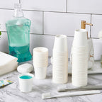 JOLLY PARTY 2 oz Bathroom Cups,700 Pack Small Paper Cups, White Mouthwash Cups, Disposable Mini Paper Espresso Cup, Paper Sampling Cup