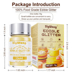 Gold Edible Glitter - 15g Food Grade Luster Dust Powder, Cake Decorating Sprinkle Glimmery Dust for Drinks, Wine, Fondant, Chocolate, Candy, Cookie, Vegan