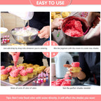 Food Coloring Liquid Set - Jelife 20 Colors Liquid Easter Eggs Dye Kit Edible Cake Decorating Color Flavorless Vibrant Food Dye for Baking Macaron Frosting Fondant Cookie(6ml/Bottles)