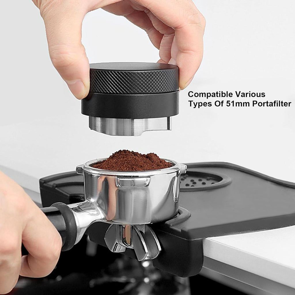 51mm Espresso Accessories,Wdt Tool espresso,Dosing Funnel And Coffee Puck Screen,Coffee Distributor,barista kit,0.4mm Stainless Steel 12pin Espresso Stirrer,With Additional 12 Replacement needles.