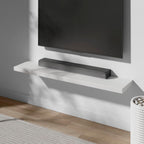 Floating Shelf, Set of 3 Wall Shelf, 36 in W x 12.75 in D x 2 in H Wooden Floating Wall Shelf with Invisible Brackets for Living Room/Bedroom/Bathroom/Kitchen Storage and Decor, White