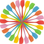 Irenare 24 Pcs Mini Silicone Spatulas Bulk 8.3 Inch Heat Resistant Scrapers Rubber Spatulas Seamless Design Non Stick Flexible for Kitchen Use Cooking Baking Mixing