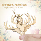 Wooden Deer Cupcake Toppers Antler Cake Picks Wedding Baby Shower Birthday Hunting Rustic Country Party Cake Decoration Supplies 24 Counts