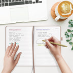 &And Per Se Lined Journal Notebook (5 Packs), 160 Pages, A5 5.7 x 8 inches College Ruled Thick Paper Notebook Journals for Writing, Hardcover Notebooks for Women Men Office School (Apricot)