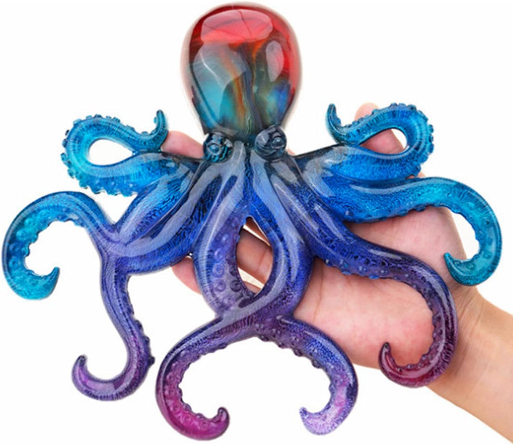 Octopus Resin Mold, Gasusen 3D Large Sea Animals Octopus Silicone Molds for Epoxy Resin Casting, Wall Hanging Ornaments, Home Decor, Halloween Christmas Gifts, DIY Craft