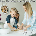 Frame Cookie Cutters 10pcs Stainless Steel Plaque Cookie Cutter Difference Shapes, DIY Fondant Cutters Tiles Metal Pancake Molds for Biscuit Wedding Baking Decorations Holiday Birthday Party