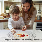 32x24" Extra Large Dough Mat Silicone Baking Mats for Rolling Pastry,Kneading Sourdough Bread Baking Supplies Black