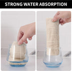 Homaxy 100% Cotton Terry Kitchen Towels(Beige, 13 x 28 inches), Checkered Designed, Soft and Super Absorbent Dish Towels, 6 Pack