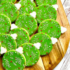 Christmas Ornament Cookie Cutters 4Pcs, Large Christmas Tree Car Light Ornament Shapes Cookie Cutters, Metal Dough Fondant Biscuit Molds for Baking Decorating Home Kitchen