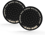 MHW-3BOMBER 58.5mm Espresso Puck Screen 2 Packs Metal Espresso Filter Reusable Coffee Filters for 58mm Portafilter Basket 0.8mm Thickness Titanium Coating Black FG7012-OS