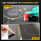 DIYSELF Razor Blade Scraper, 1 Pack Scraper Tool with 10pcs 4-Inch Blades, Razor Scraper for Cleaning Glass, Window, Stove Top, Oven, Kitchen, Cooktop, Shower Door, Sticky Residue, Tile, Wallpaper