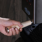 58mm Bottomless Portafilter for Gaggia Classic and Gaggia Classic Pro, E24 and Evo Models Includes Premium Maple Handle and 18-21 Gram Filter Basket