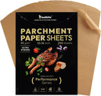 Katbite 200 Pcs Parchment Paper Sheets, 12x16IN Ultra-strong Unbleached Baking Paper Non-Stick for Professional Baking, Pre-cut Parchment Paper Suitable for Baking,Cooking [Performance Series]