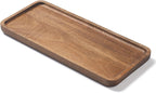Bathroom Vanity Tray, Bathroom Tray for Counter, Toilet Tank Tray, Wood Bathroom Tray for Organizing and Home Decor (11.8 x 5.1 x 0.8 inch)