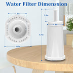 TOMOON Water Filter Replacement for Breville Espresso Machines Barista Touch BES880, Barista Pro BES878,Oracle Touch BES990,Oracle BES980,Dual Boiler BES920 Bambino ClaroSwiss Sage,8 Pack