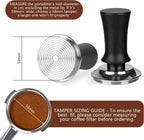 58mm Espresso Tamper Set - Spring-loaded Coffee Tamper, Adjustable Depth Espresso Distributor Leveler, Magnetic Dosing Funnel Aluminum Metal, Reusable Puck Screen, Fit for 58mm Portafilters