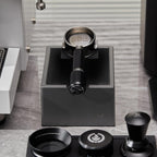 Espresso Knock Box, Durable ABS Plastic Coffee Grounds Dump Bin, Non-Slip Base with Tamping Station, Distribute and Tamp Espresso Product Tool,Espresso Barista Accessories