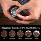 M6 Manual Coffee Grinder,Capacity 25g,Hand Coffee Grinder with Aluminum Body,Sharp Hexagonal Grinding Burr Core,Portable Manual Coffee Bean Grinder for Pour Over French Press Espresso
